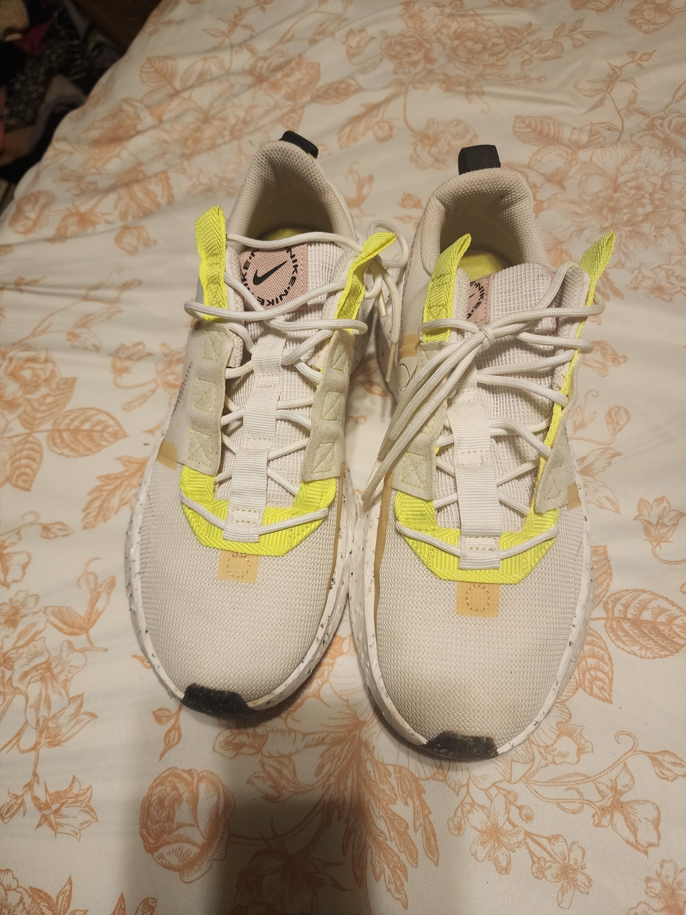 Nike React Vision White & Neon Yellow Sneakers